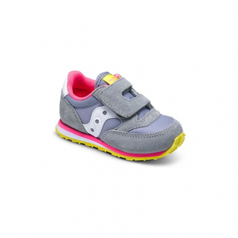 Big Kids' Saucony Jazz Hook & Loop Sneakers Grey | SOUTHAFRICA-TIM