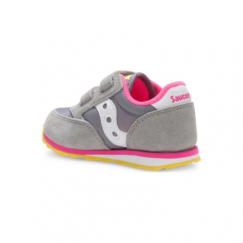 Big Kids' Saucony Jazz Hook & Loop Sneakers Grey | SOUTHAFRICA-TIM