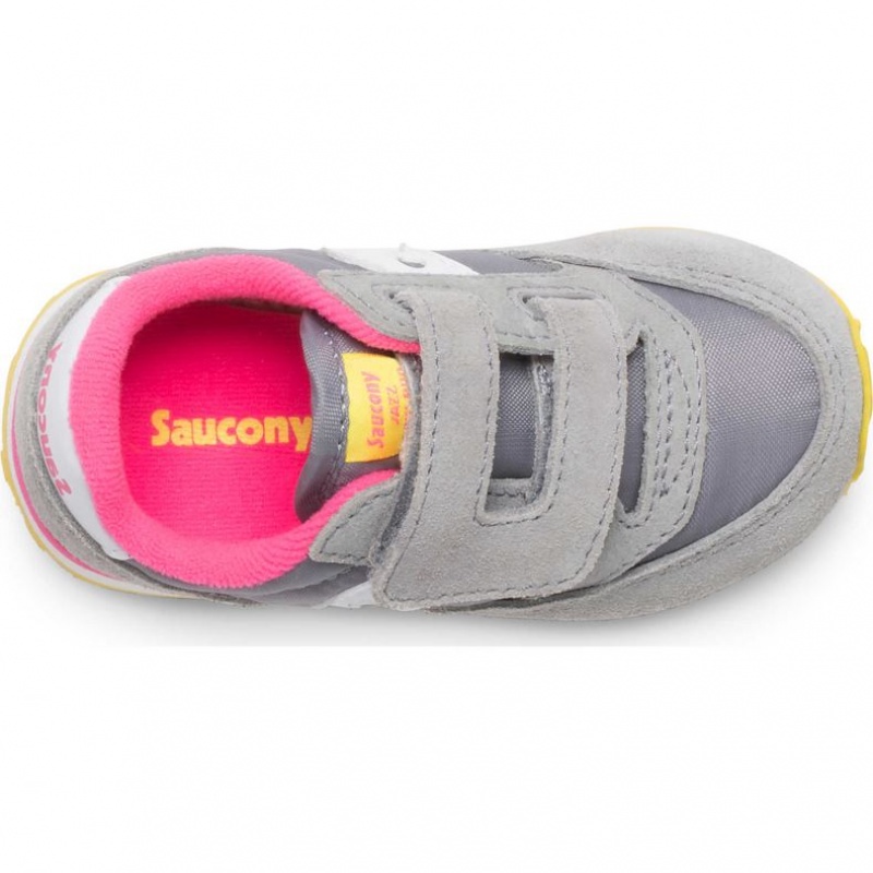 Big Kids' Saucony Jazz Hook & Loop Sneakers Grey | SOUTHAFRICA-TIM