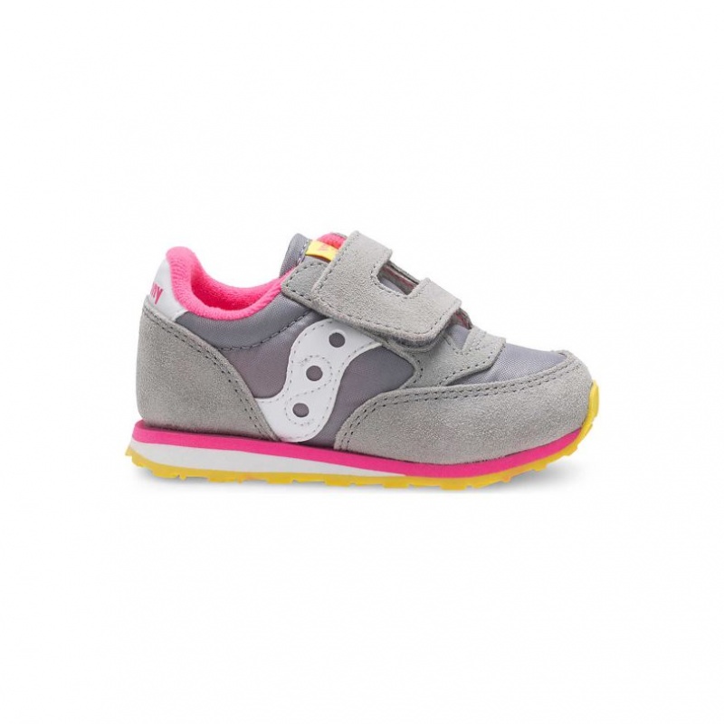 Big Kids\' Saucony Jazz Hook & Loop Sneakers Grey | SOUTHAFRICA-TIM