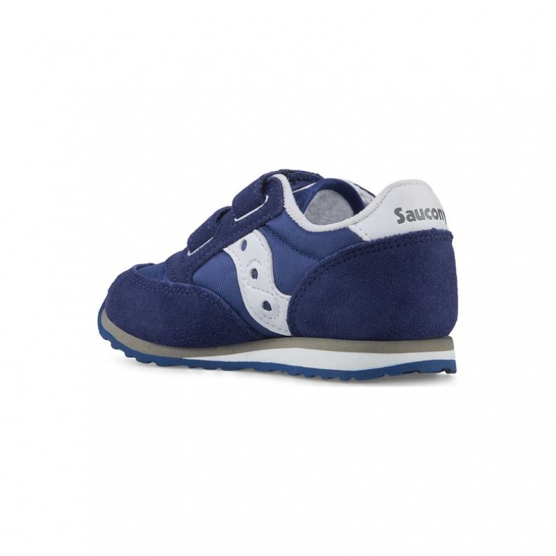 Big Kids' Saucony Jazz Hook & Loop Sneakers Navy | SOUTHAFRICA-QIA