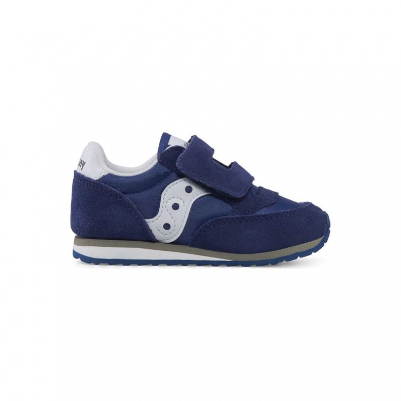 Big Kids\' Saucony Jazz Hook & Loop Sneakers Navy | SOUTHAFRICA-QIA