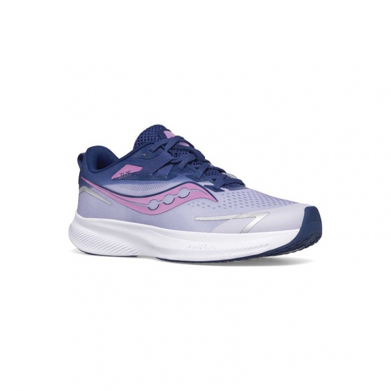 Big Kids' Saucony Ride 15 Sneakers Purple / Indigo | SOUTHAFRICA-SEF