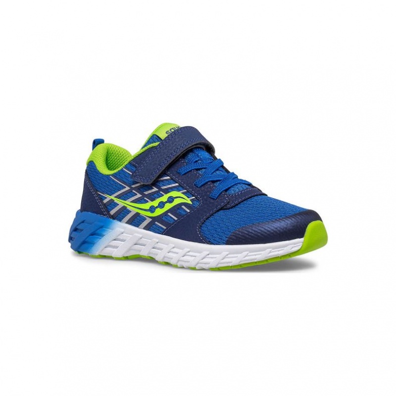 Big Kids' Saucony Wind 2.0 A/C Sneakers Blue | SOUTHAFRICA-DWJ