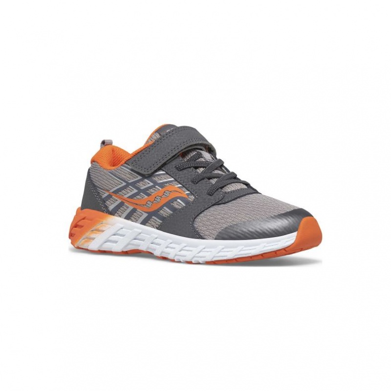 Big Kids' Saucony Wind 2.0 A/C Sneakers Grey | SOUTHAFRICA-TZM