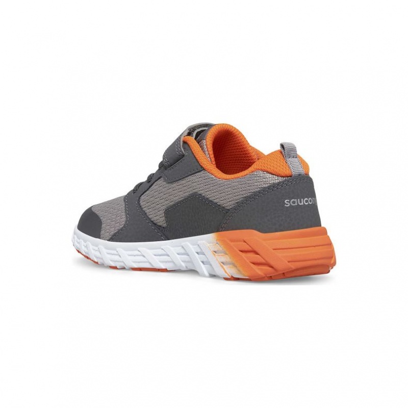 Big Kids' Saucony Wind 2.0 A/C Sneakers Grey | SOUTHAFRICA-TZM