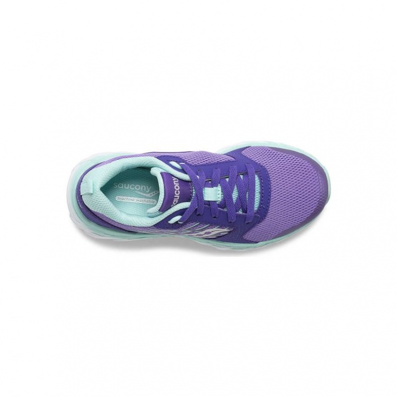 Big Kids' Saucony Wind 2.0 Lace Sneakers Purple | SOUTHAFRICA-MXF