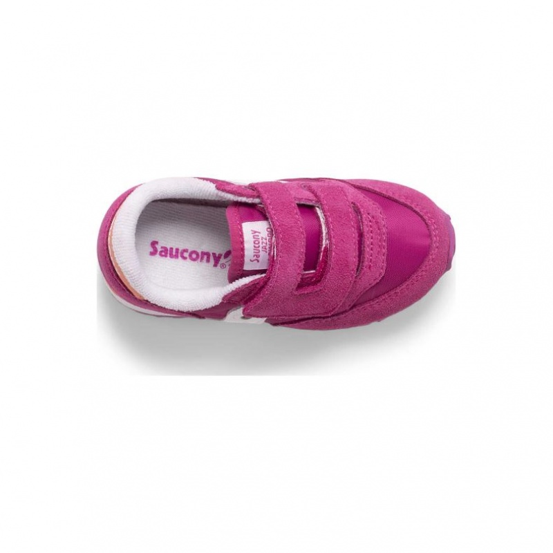 Little Kids' Saucony Baby Jazz Hook & Loop Sneakers Fuchsia | SOUTHAFRICA-OWH