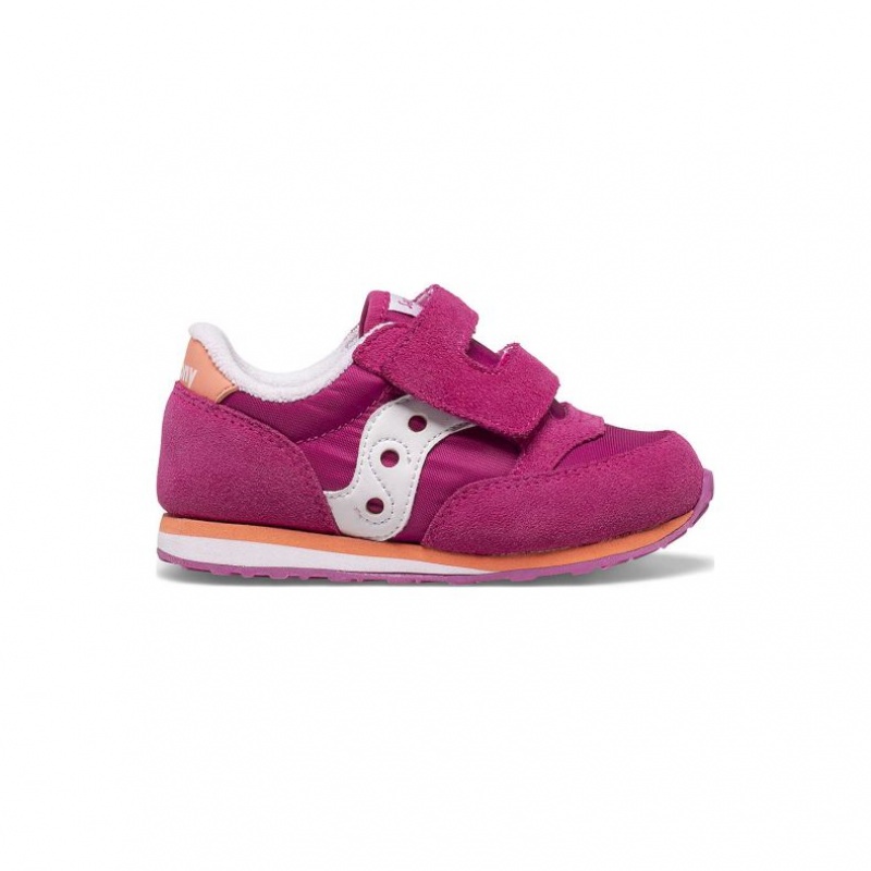 Little Kids\' Saucony Baby Jazz Hook & Loop Sneakers Fuchsia | SOUTHAFRICA-OWH