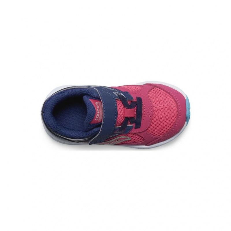 Little Kids' Saucony Cohesion 14 A/C Jr. Sneakers Pink / Navy | SOUTHAFRICA-MKY