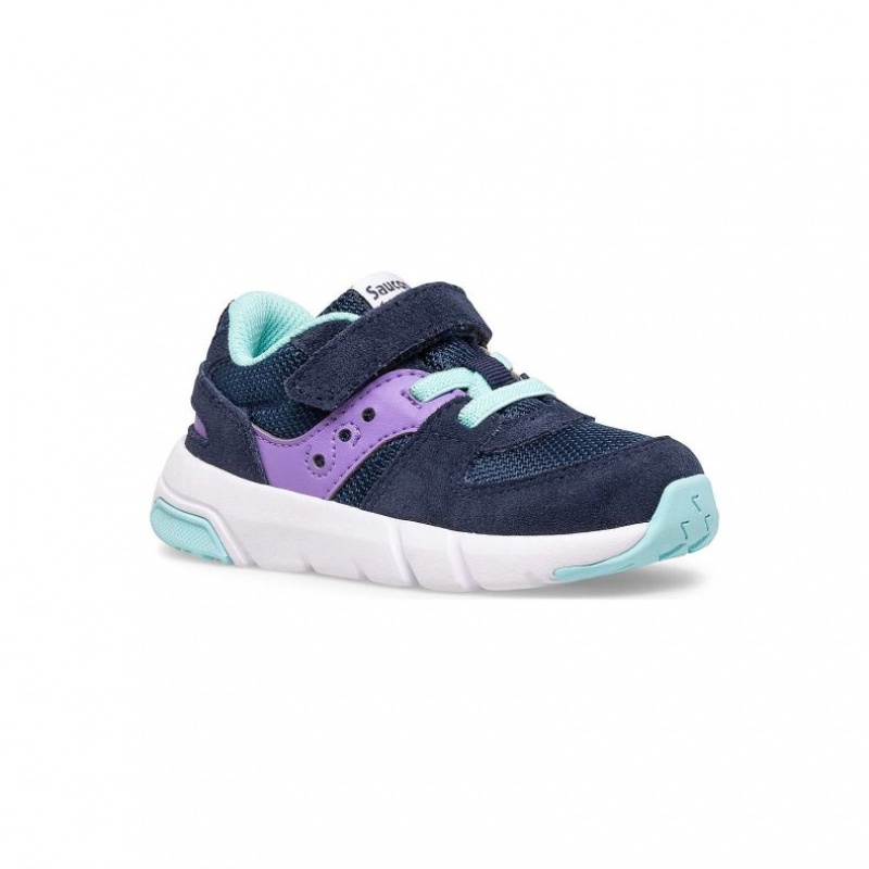 Little Kids' Saucony Jazz Lite 2.0 Sneakers Navy / Purple | SOUTHAFRICA-LSH