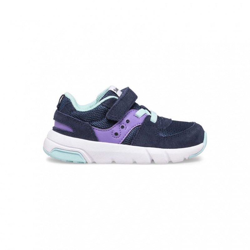 Little Kids\' Saucony Jazz Lite 2.0 Sneakers Navy / Purple | SOUTHAFRICA-LSH