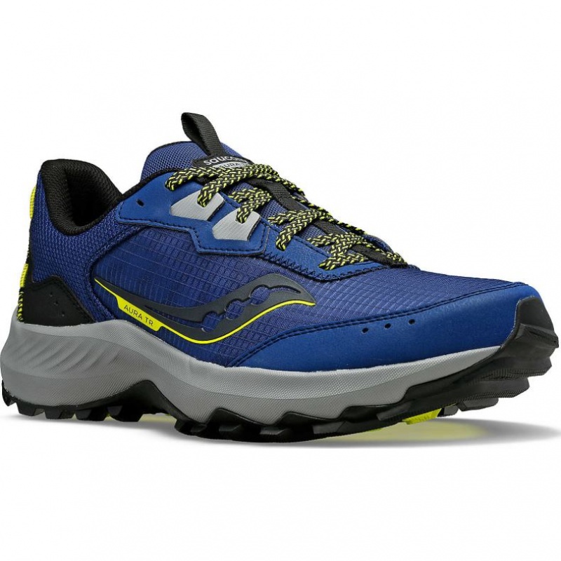 Men's Saucony Aura TR Trail Running Shoes Indigo | SOUTHAFRICA-KIN