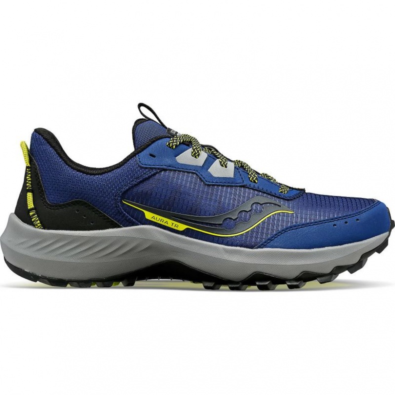 Men\'s Saucony Aura TR Trail Running Shoes Indigo | SOUTHAFRICA-KIN