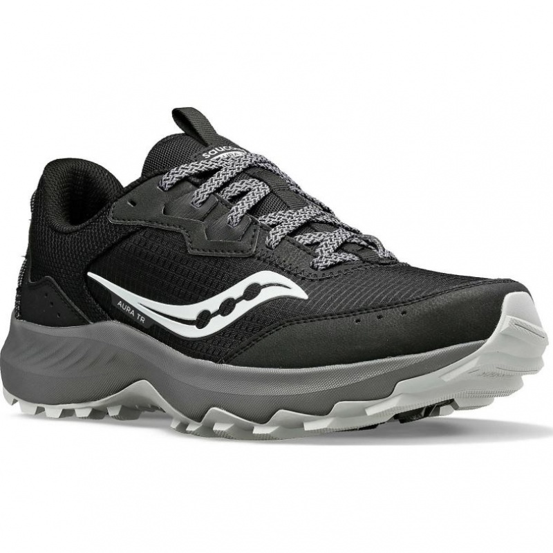 Men's Saucony Aura TR Trail Running Shoes Black | SOUTHAFRICA-ZVX