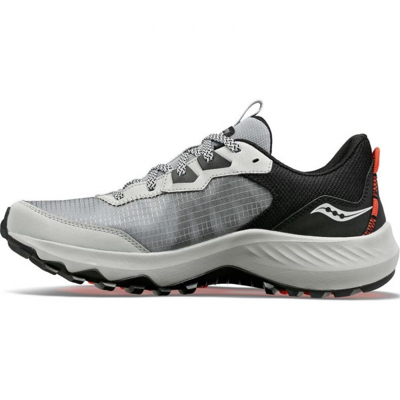 Men's Saucony Aura TR Wide Running Shoes Grey / Black | SOUTHAFRICA-DKW