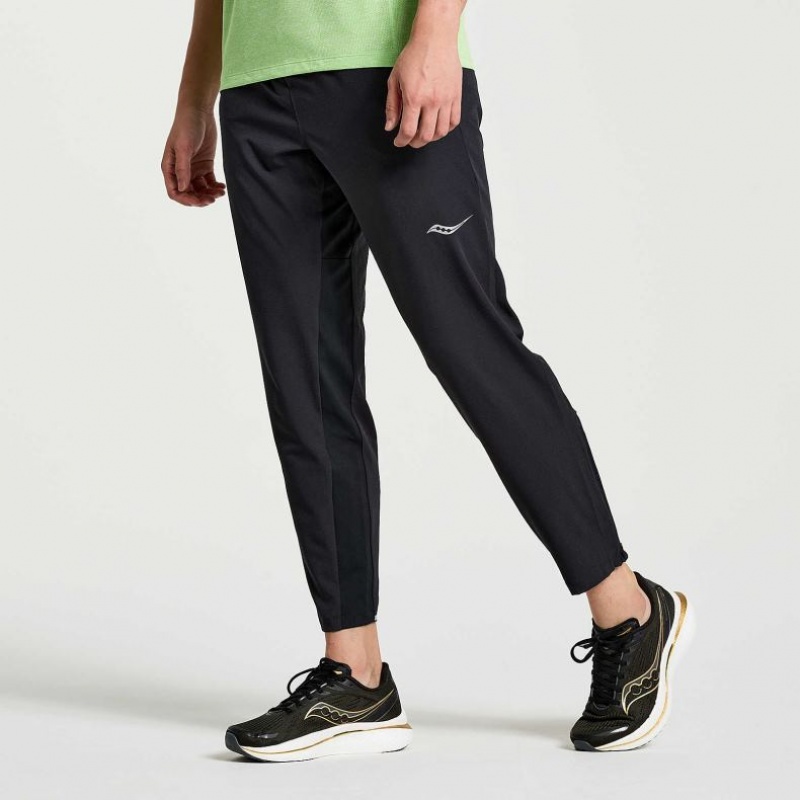 Men's Saucony Boston Woven Jogger Black | SOUTHAFRICA-VKL