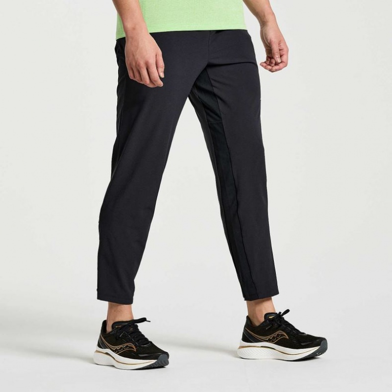 Men's Saucony Boston Woven Jogger Black | SOUTHAFRICA-VKL