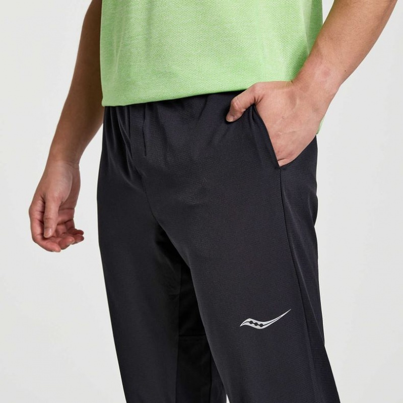 Men's Saucony Boston Woven Jogger Black | SOUTHAFRICA-VKL