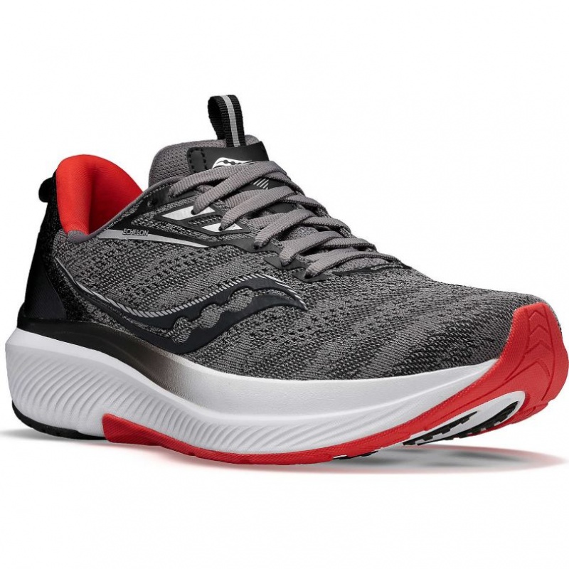 Men's Saucony Echelon 9 Running Shoes Grey | SOUTHAFRICA-KPV