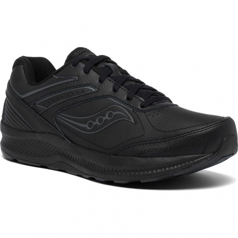 Men's Saucony Echelon Walker 3 Walking Shoes Black | SOUTHAFRICA-NLU