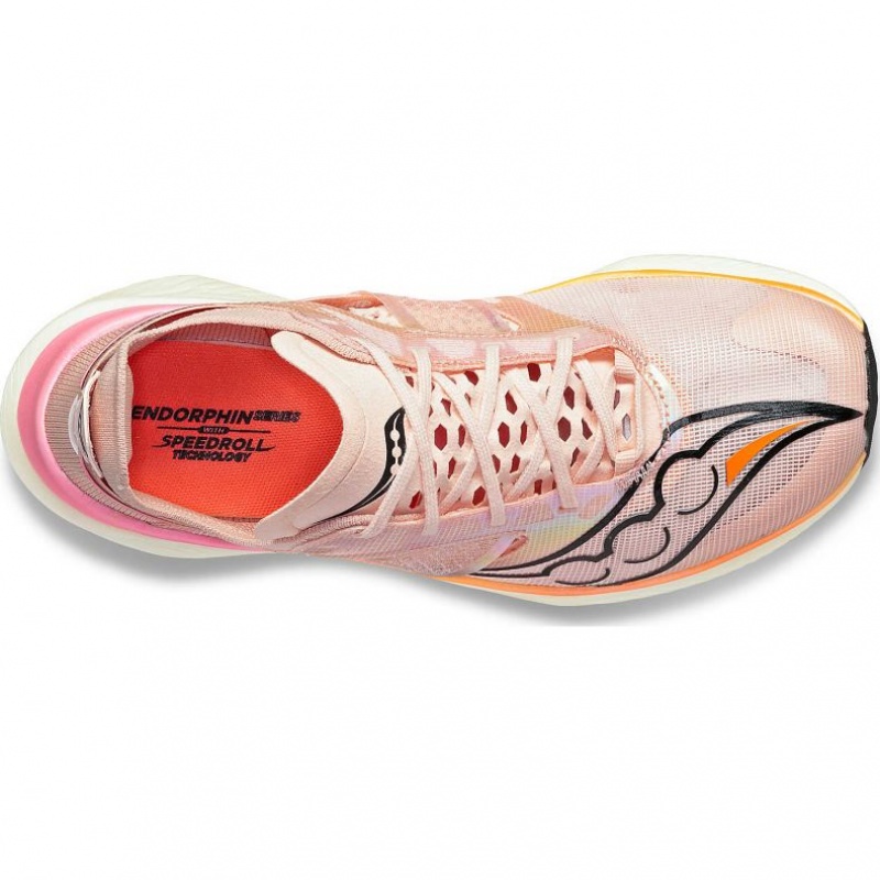 Men's Saucony Endorphin Elite Running Shoes Pink | SOUTHAFRICA-OAJ