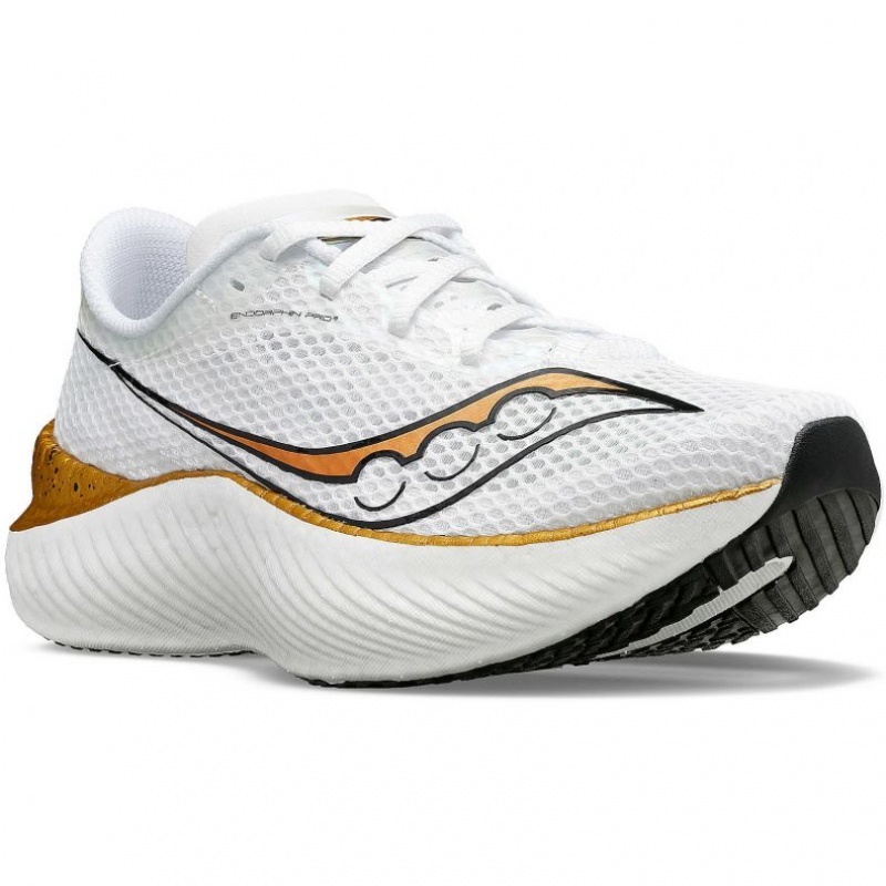 Men's Saucony Endorphin Pro 3 Running Shoes White | SOUTHAFRICA-XBI