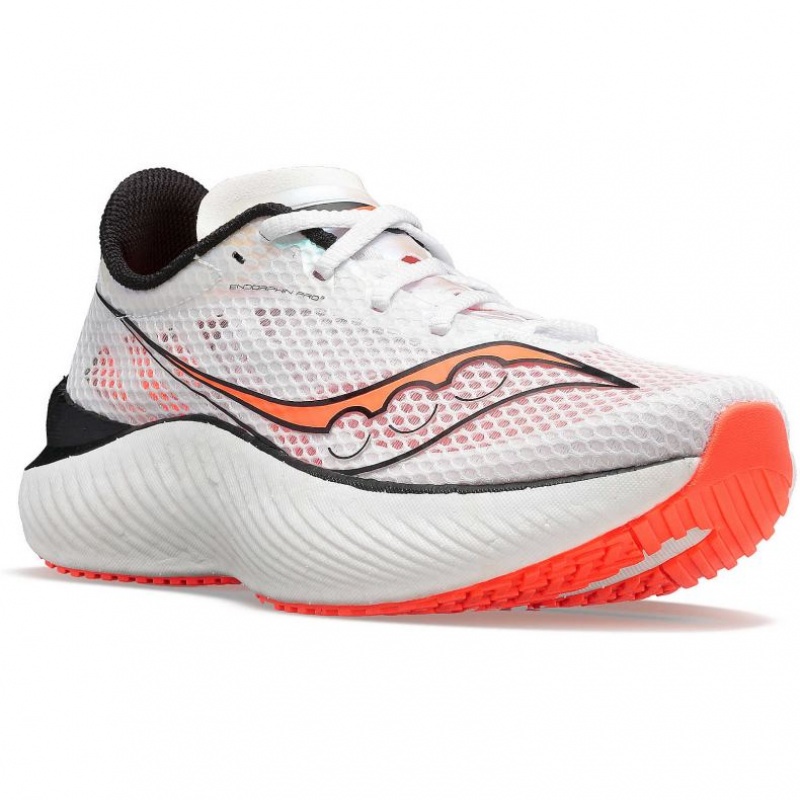 Men's Saucony Endorphin Pro 3 Running Shoes White | SOUTHAFRICA-TQZ