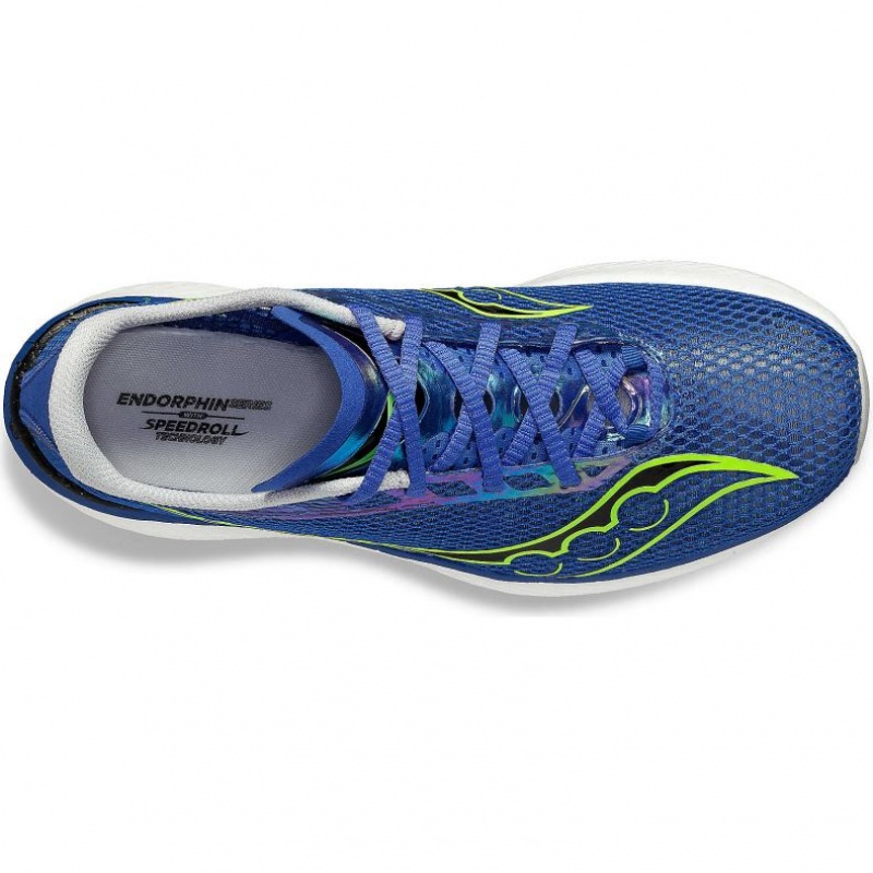 Men's Saucony Endorphin Pro 3 Running Shoes Blue | SOUTHAFRICA-RNV