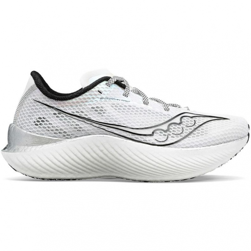 Men\'s Saucony Endorphin Pro 3 Running Shoes White | SOUTHAFRICA-ABO