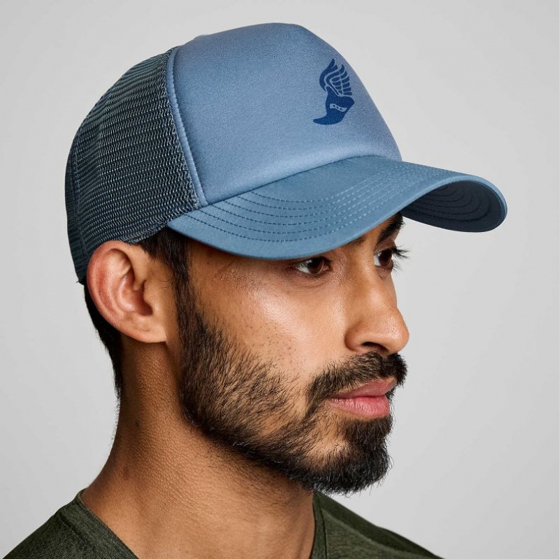 Men\'s Saucony Foamie Trucker Hats Blue | SOUTHAFRICA-ABC