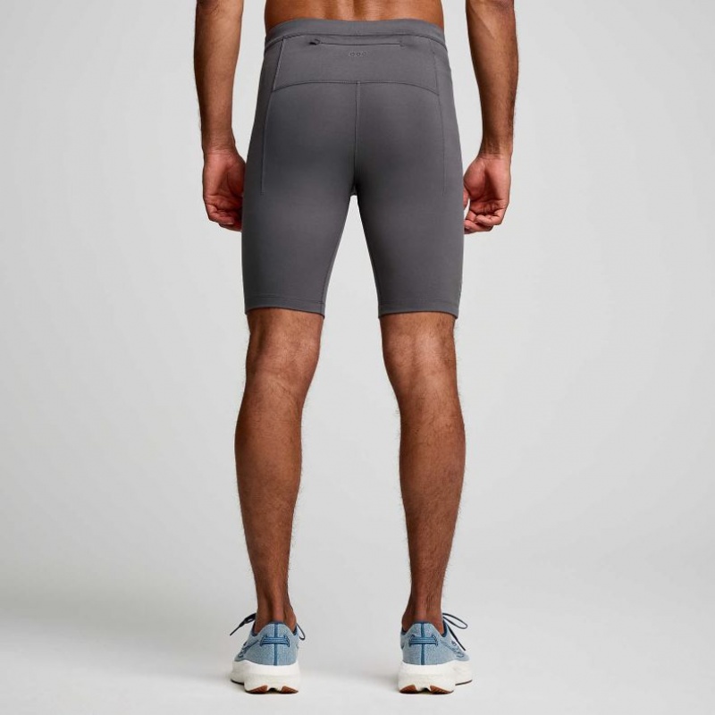 Men's Saucony Fortify Lined Half Tight Grey | SOUTHAFRICA-JWO