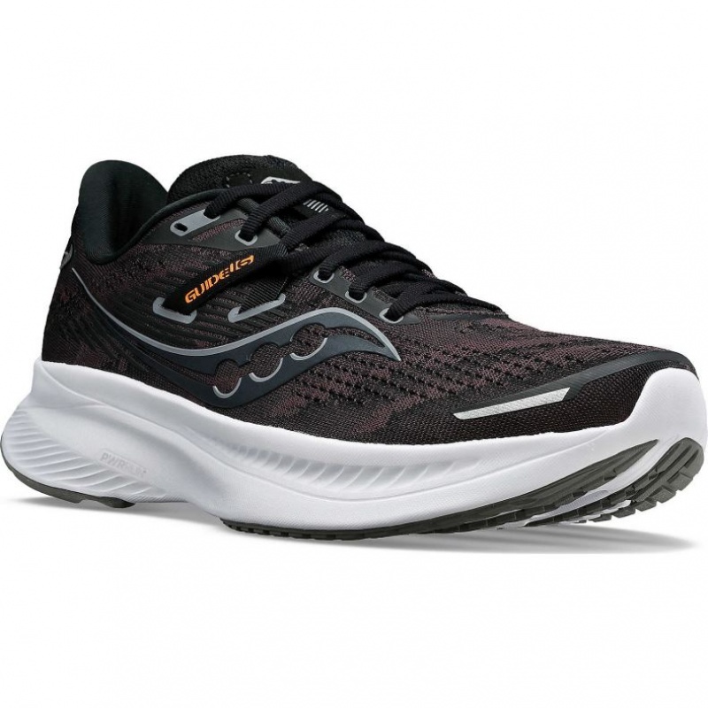 Men's Saucony Guide 16 Running Shoes Black | SOUTHAFRICA-WZG