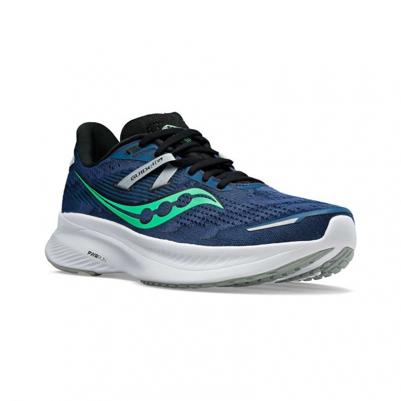 Men's Saucony Guide 16 Running Shoes Blue | SOUTHAFRICA-QMA