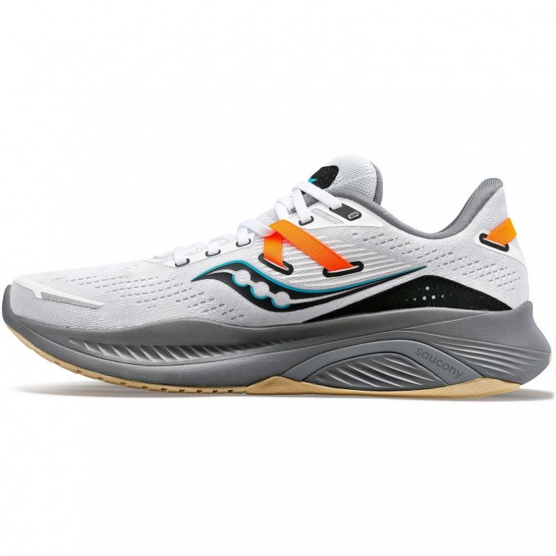 Men's Saucony Guide 16 Running Shoes White | SOUTHAFRICA-DGF