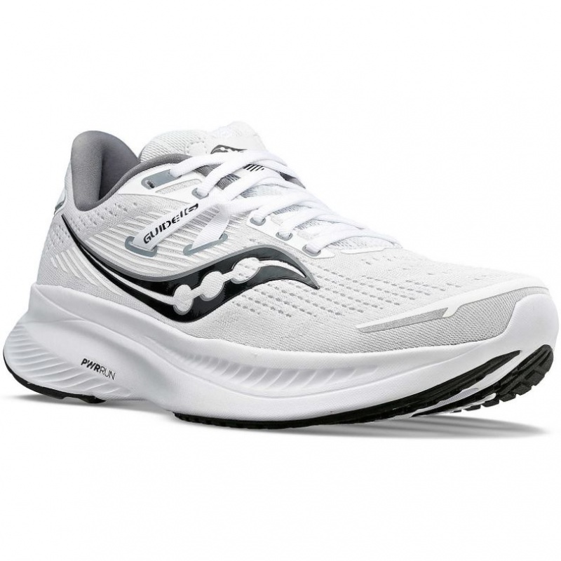 Men's Saucony Guide 16 Running Shoes White | SOUTHAFRICA-LDE