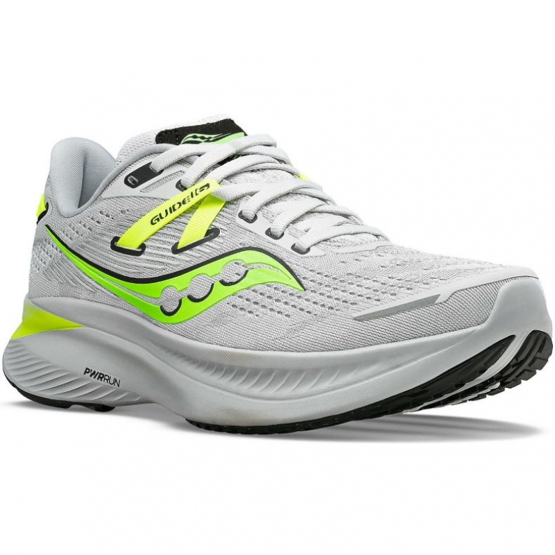 Men's Saucony Guide 16 Running Shoes White | SOUTHAFRICA-PWB