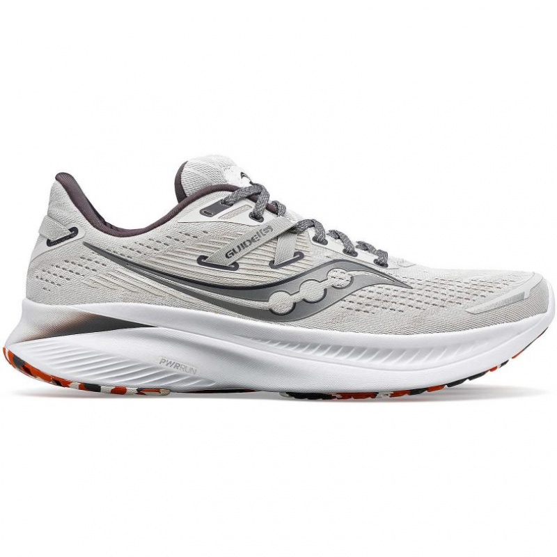 Men\'s Saucony Guide 16 Running Shoes White | SOUTHAFRICA-HZY