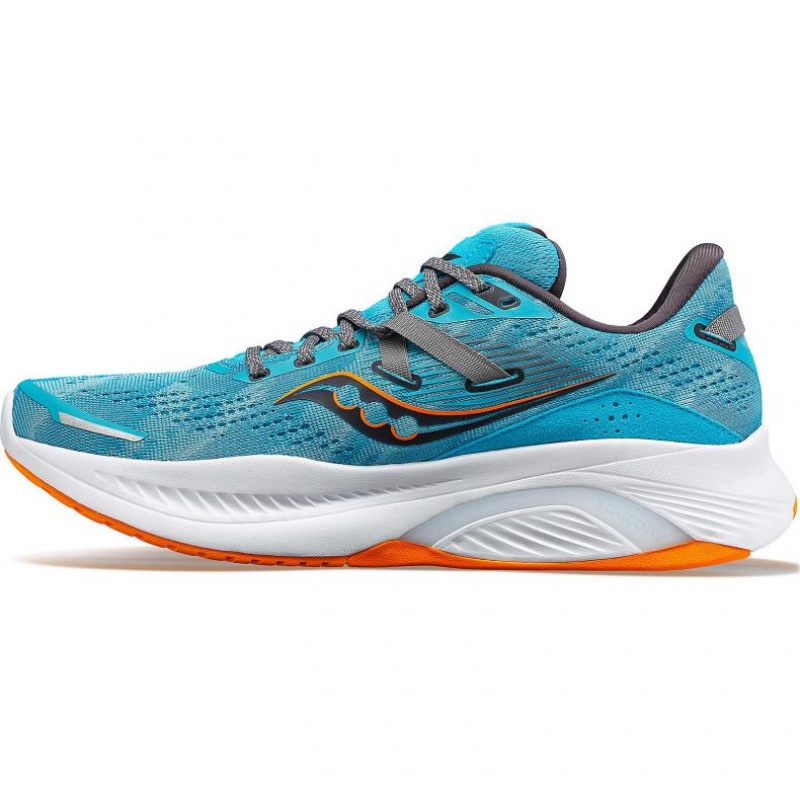 Men's Saucony Guide 16 Wide Running Shoes Turquoise | SOUTHAFRICA-SQV