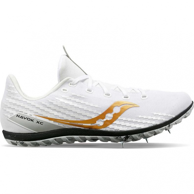 Men\'s Saucony Havok XC 3 Spikes White | SOUTHAFRICA-WMH