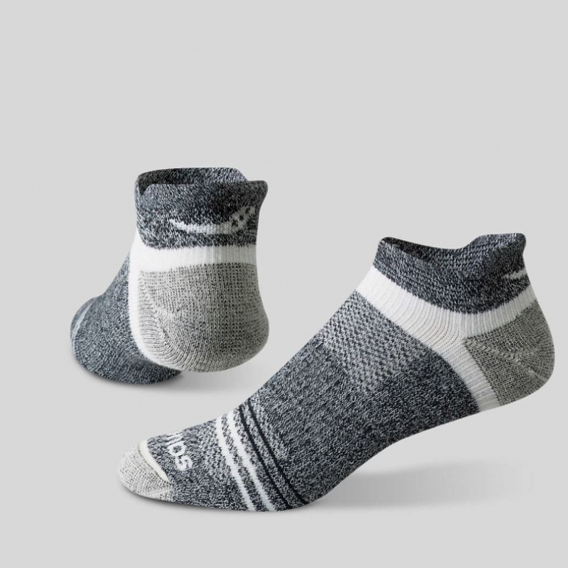 Men's Saucony Inferno Merino Wool Blend No Show 3-Pack Socks Black / Grey | SOUTHAFRICA-VPJ