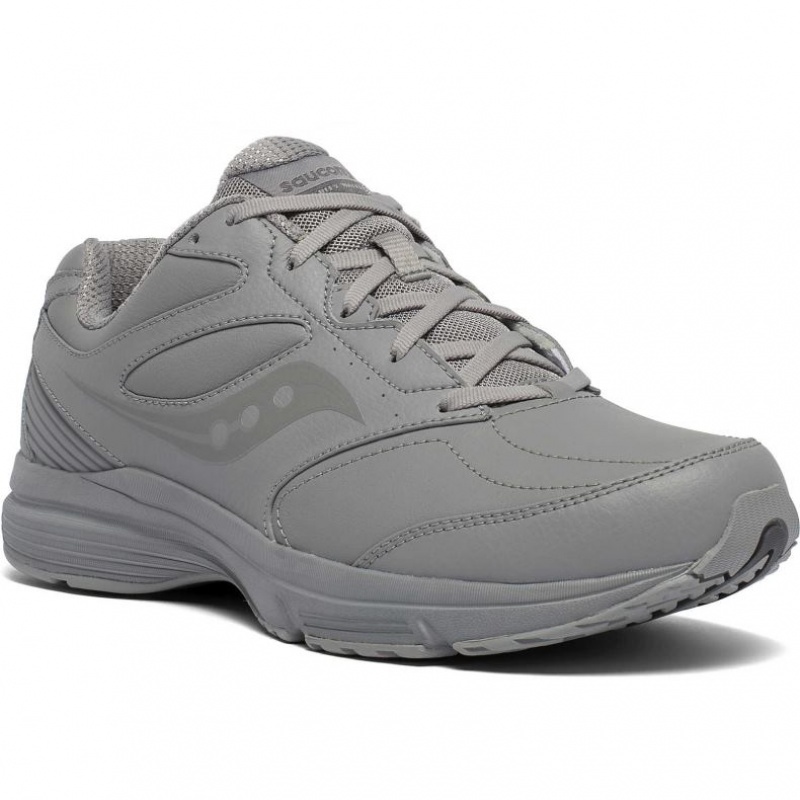 Men's Saucony Integrity Walker 3 Wide Running Shoes Grey | SOUTHAFRICA-ZEP