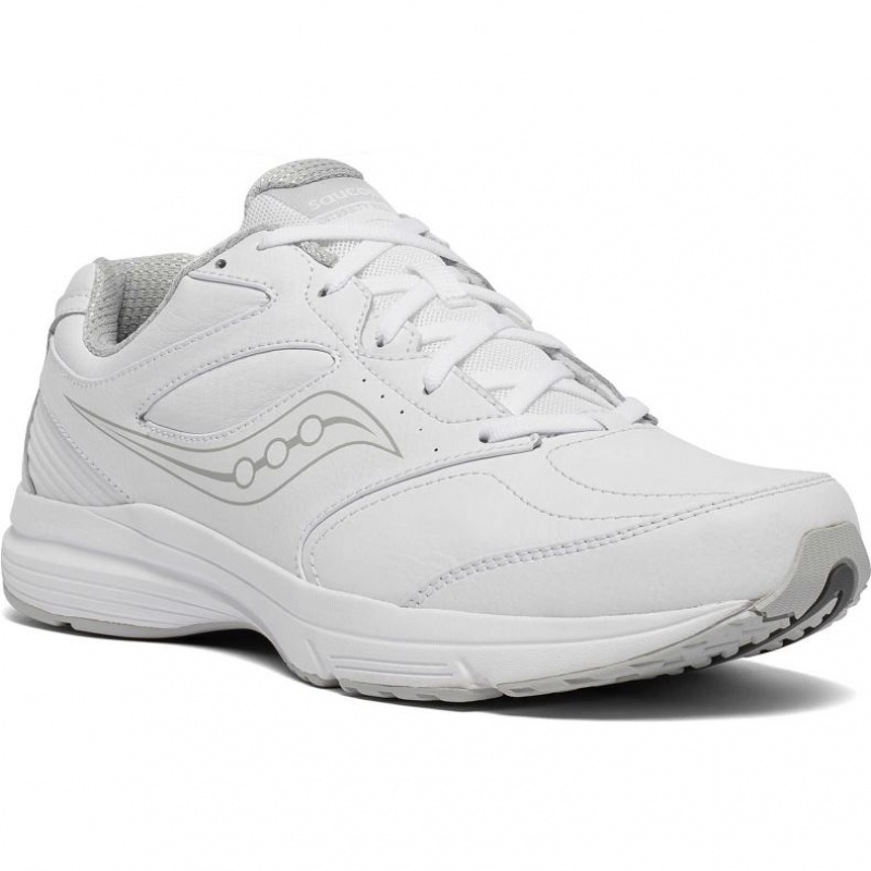 Men's Saucony Integrity Walker 3 Wide Running Shoes White | SOUTHAFRICA-TFX