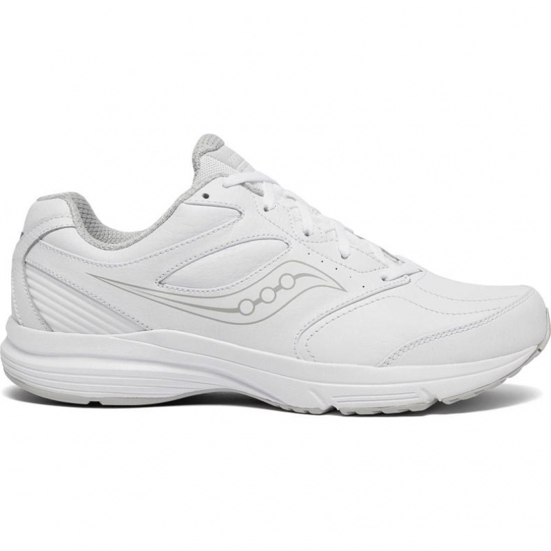 Men\'s Saucony Integrity Walker 3 Wide Running Shoes White | SOUTHAFRICA-TFX