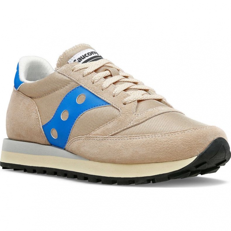 Men's Saucony Jazz 81 Sneakers Beige / Blue | SOUTHAFRICA-NPA