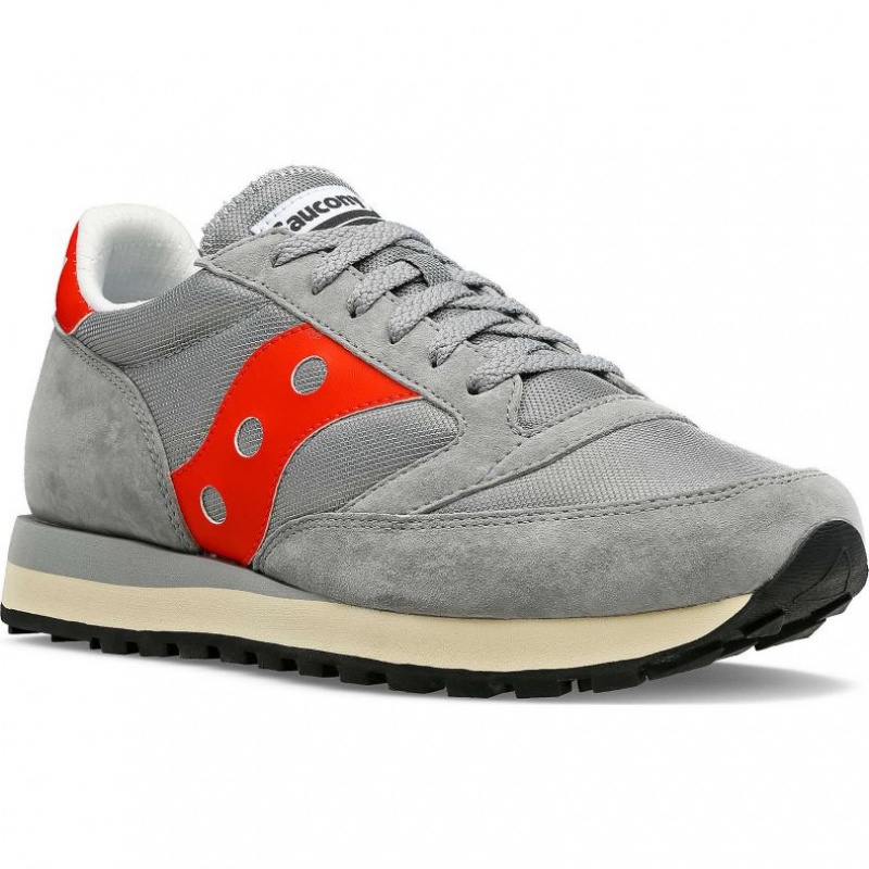 Men's Saucony Jazz 81 Sneakers Grey / Red | SOUTHAFRICA-JWY