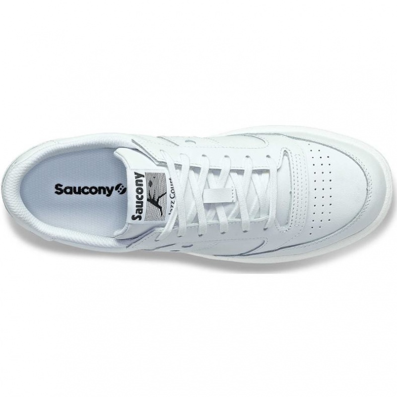 Men's Saucony Jazz Court PU Sneakers White | SOUTHAFRICA-NMJ