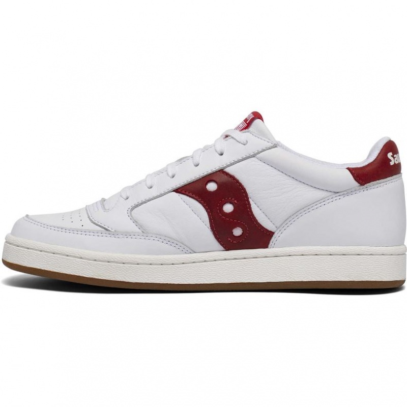 Men's Saucony Jazz Court Sneakers White / Red | SOUTHAFRICA-TUA