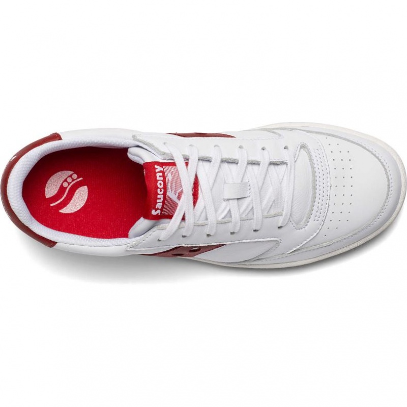 Men's Saucony Jazz Court Sneakers White / Red | SOUTHAFRICA-TUA