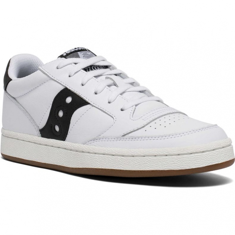 Men's Saucony Jazz Court Sneakers White / Black | SOUTHAFRICA-AJB